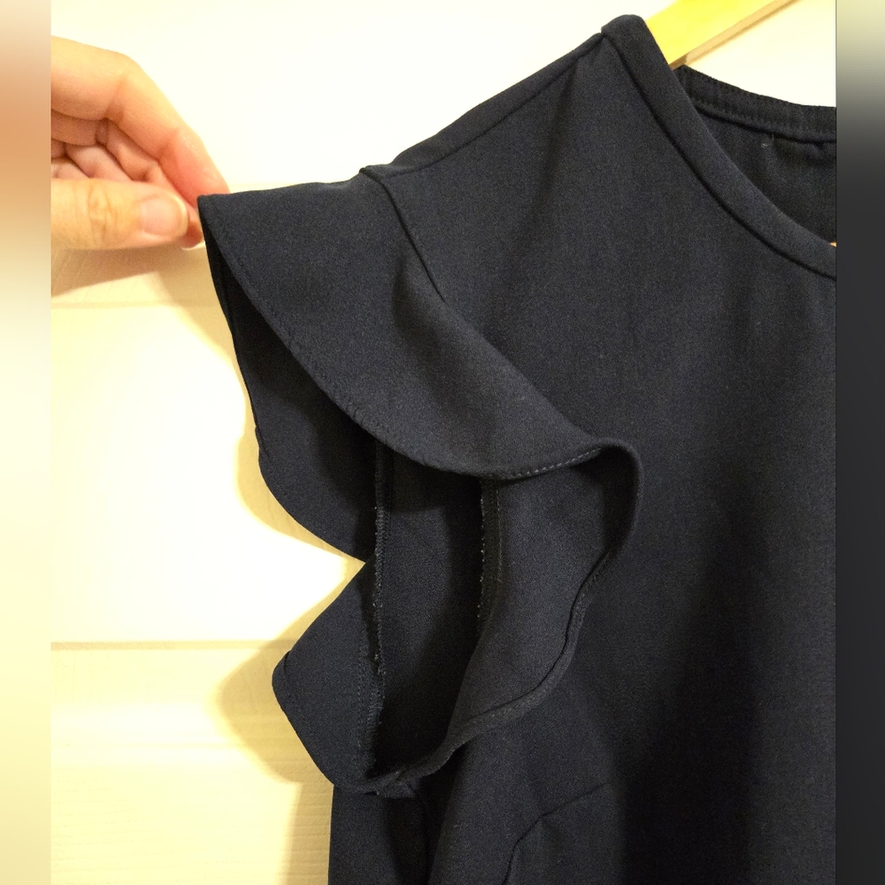 J. Crew Women's Navy Blue Women's Top Size 4 - Picture 3 of 6